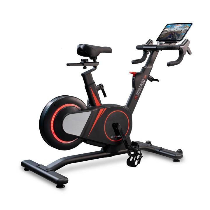 BH Fitness Osaka Smart Bike i svart med røde detaljer
