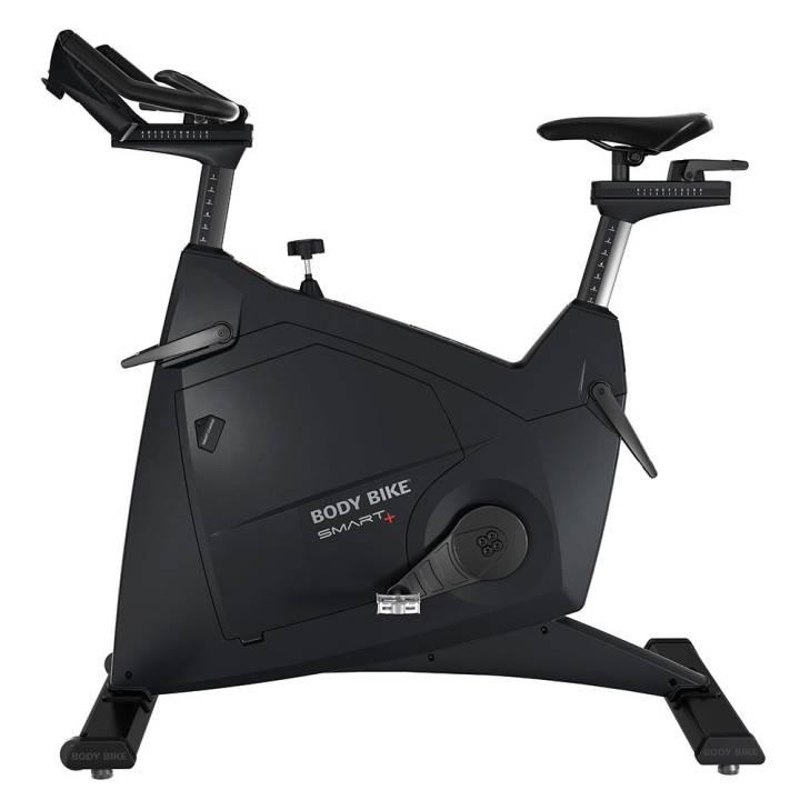 Svart Body Bike Smart+ med justerbart sete og smartdokking